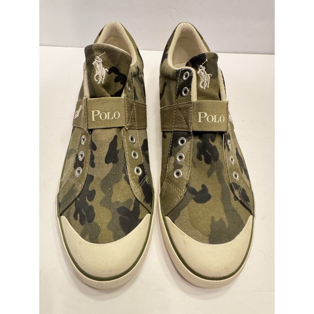 Size 12 Polo Ralph Lauren Gardener Camo Sneakers Camouflage Shoes